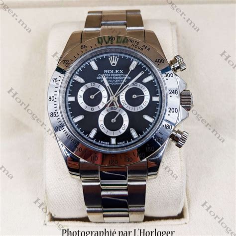 rolex daytona silver black